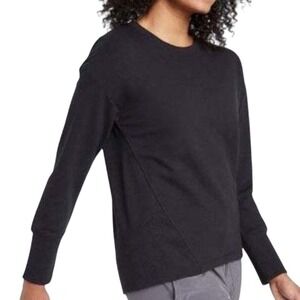All In Motion Performance Sweat Shirt Women S Black French Terry Gym Pullover‎